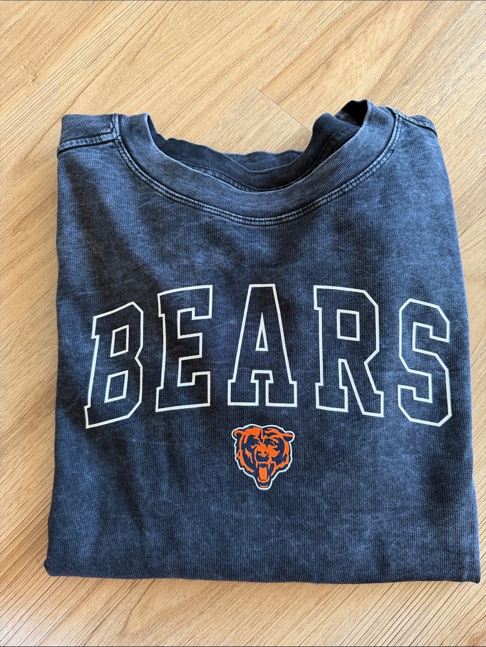 Team Apparel Bears Graphic Crewneck Sweatshirt - Charcoal with Orange Logo